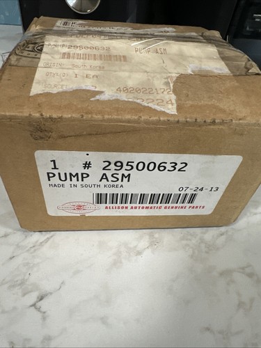 Allison automatic pump - pump, asm